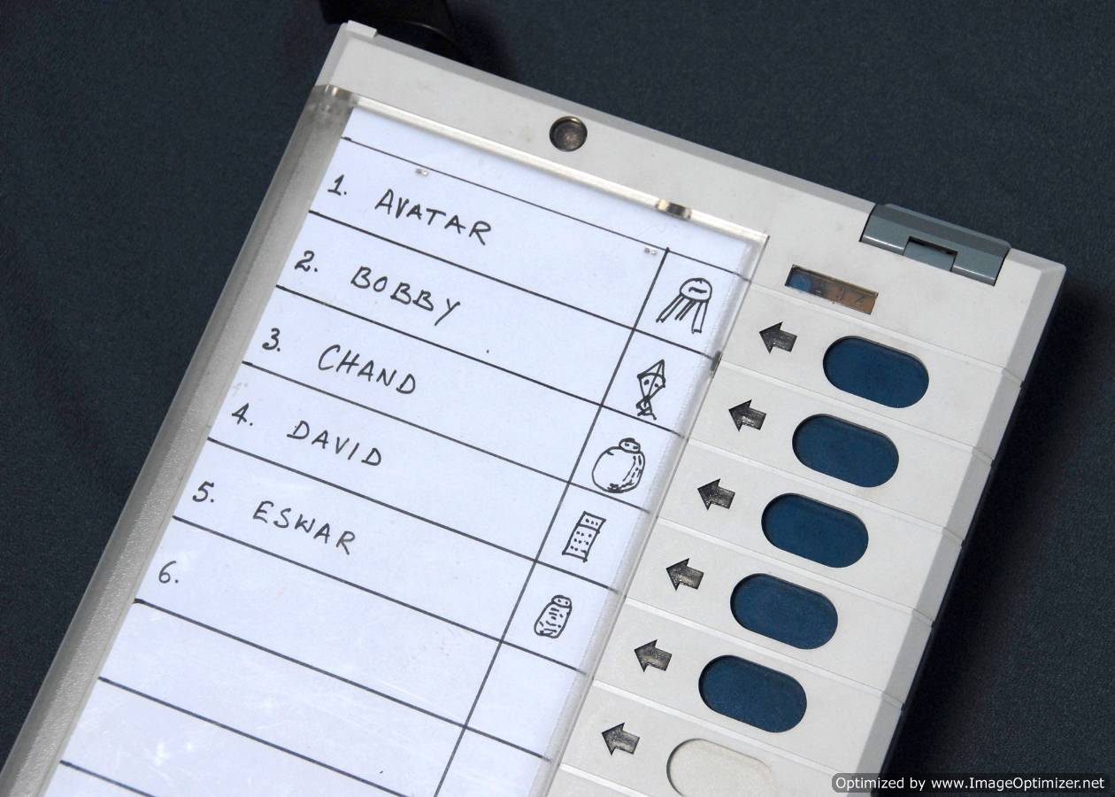 electronic voting machines (EVM)