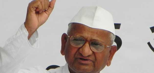 Anna Hazare demands Lokpal to check corruption at high level.