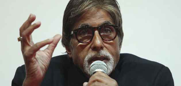 Bollywood icon Amitabh Bachchan telling audience why he stopped endorsing Pepsi.