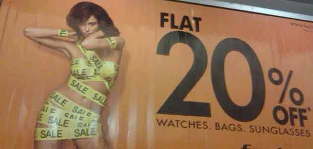 Women protest against a poster by Fastrack.