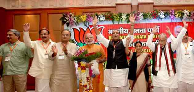 Top leaders of BJP during election campaigns for the 16th Lok Sabha