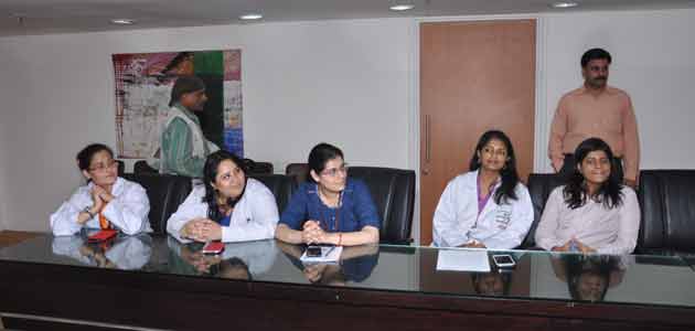 Doctors of Pushpanjali Crosslay Hospital watching the health portal