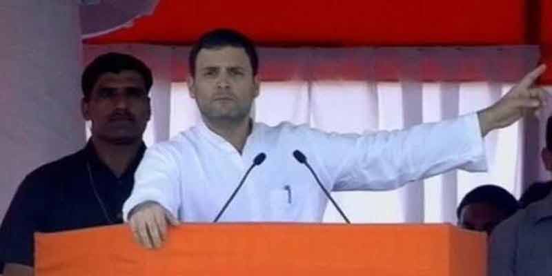 Rahul Gandhi says he won't allow Modi to gift farmer's land to industrialists on the name of development.