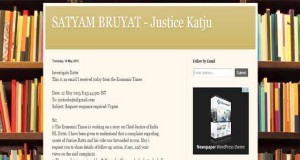 Justice Markandey Katju's blog on a dossier he had received with serious allegations against CJI H L Dattu.