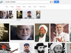 An image search in Google for top ten criminals shows the above result.