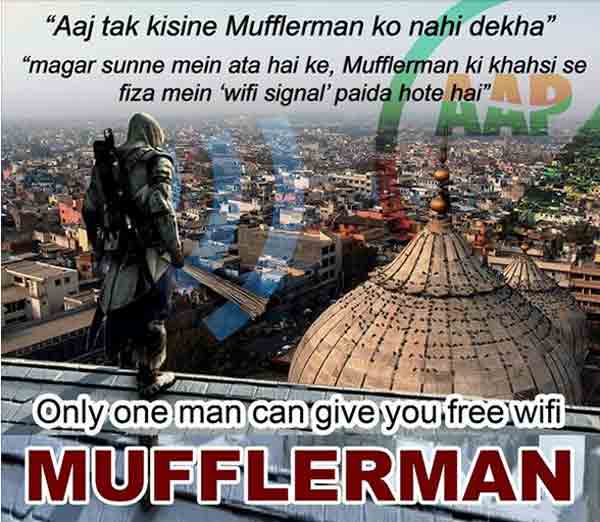 Arvind Kejriwal is trending on Twitter as #MufflerMan for a couple of days.