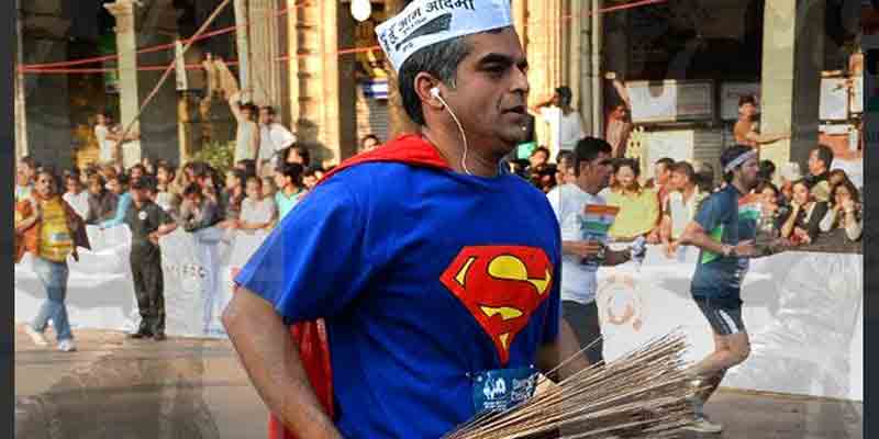 Demand for broom has gone up in Delhi after exit polls predicted victory for AAP.