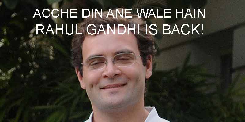 Ending his 56-day mysterious leave, Rahul returned to Delhi on Thursday.