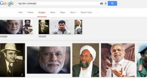 An image search in Google for top ten criminals shows the above result.