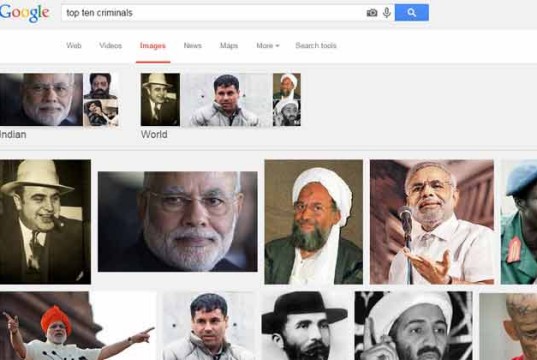 An image search in Google for top ten criminals shows the above result.